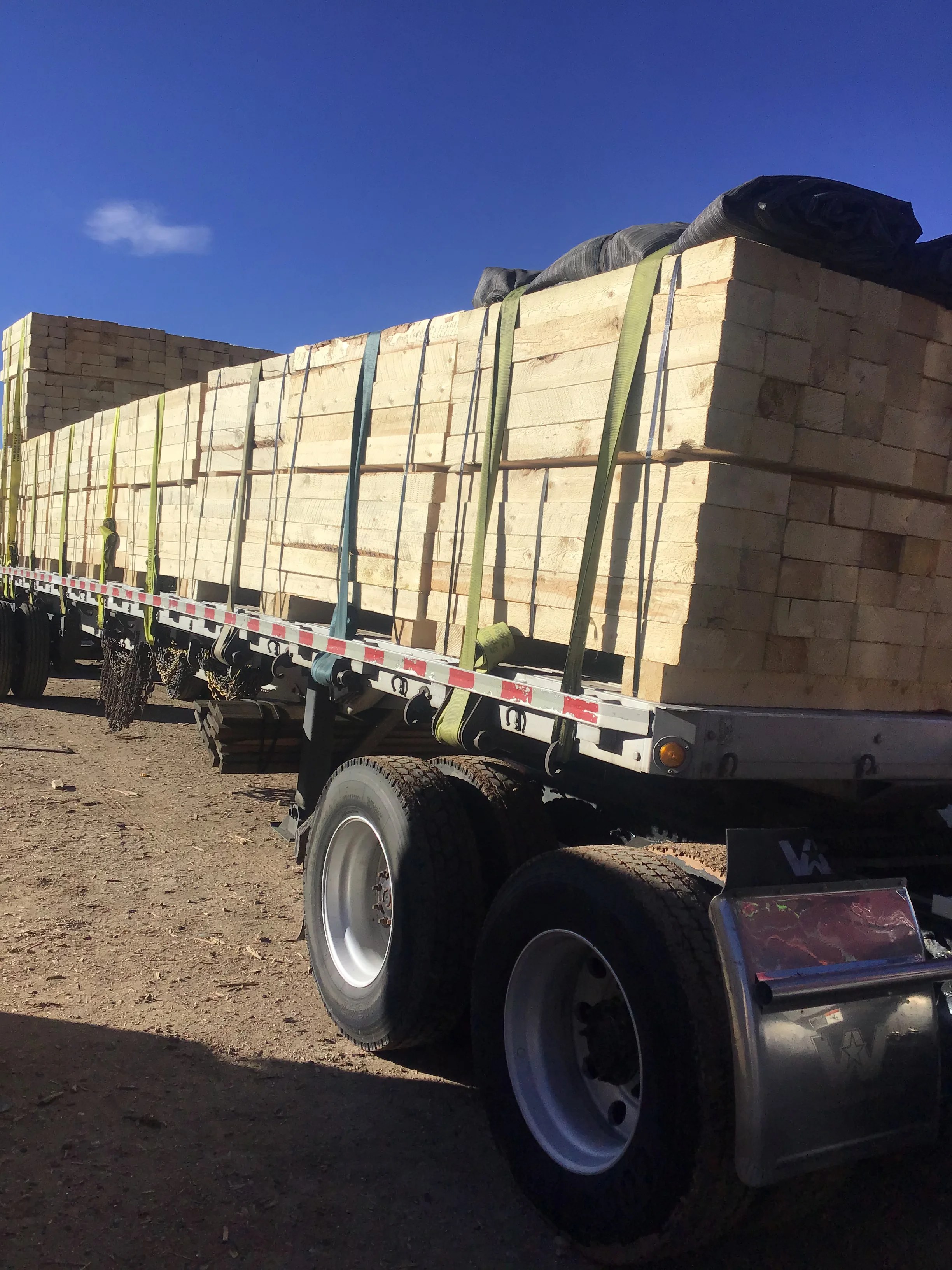 Commercial truck on the road