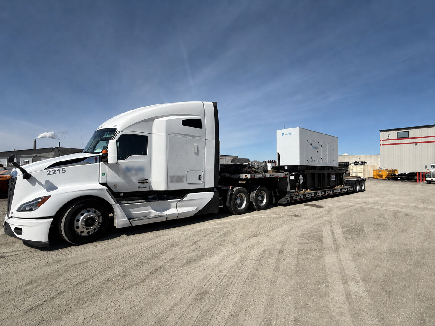 Freight load secured for transport